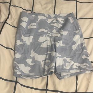 Army Print Booty/Biker Shorts